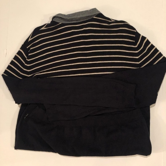 Ted Baker Mens Lightweight Navy/Cream Sweater Sz Large (4) - Picture 5 of 7